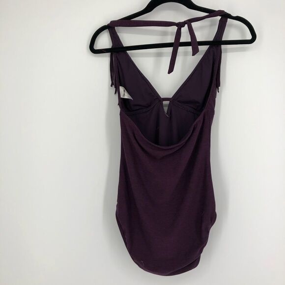 MOSSIMO Purple Fringe One Piece Swim Suit - Picture 2 of 5